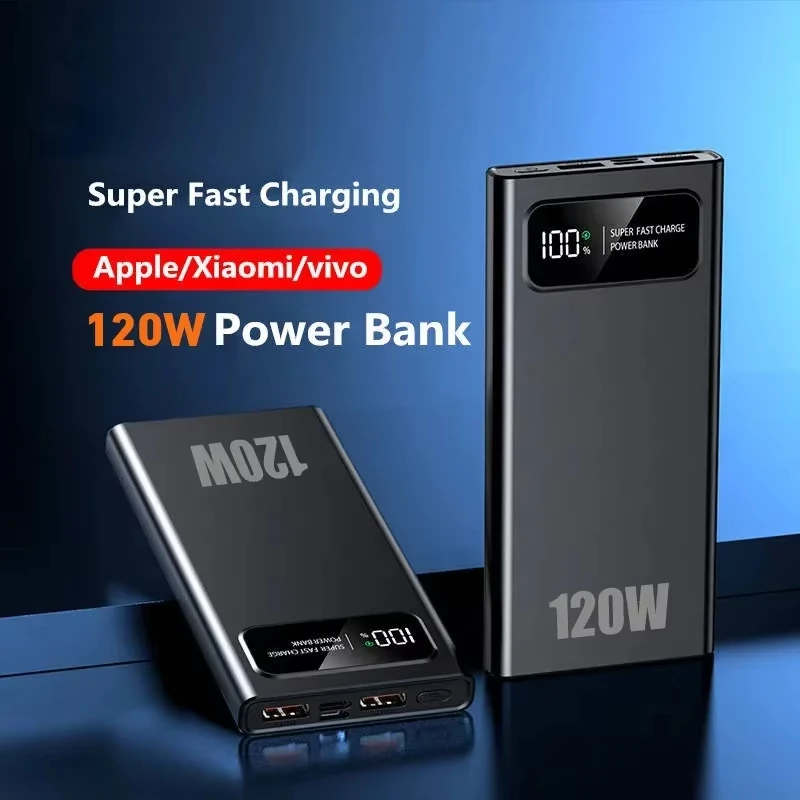 VIVO New Large Capacity 500000mAh PowerBank 120W Fast Charging Portable External Battery Power Bank For iPhone Samsung Huawei - Image 4