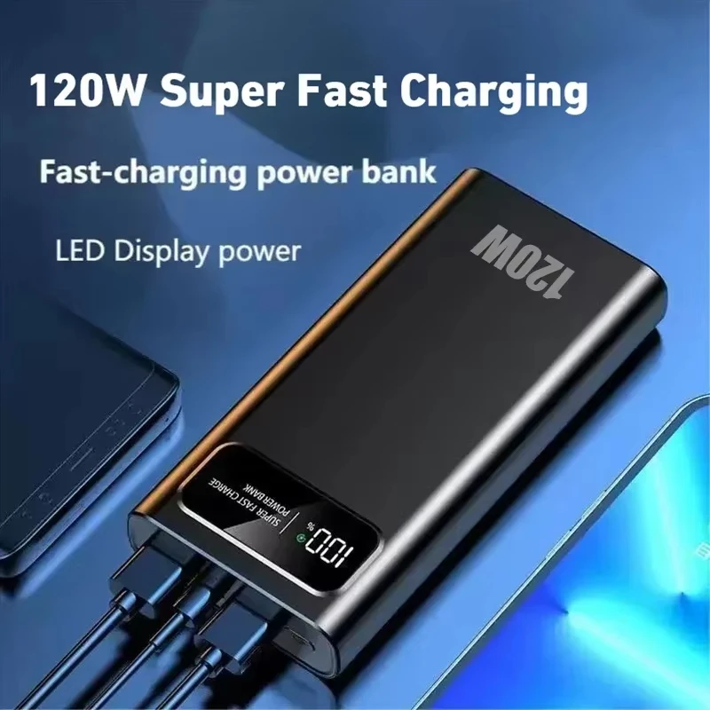 VIVO New Large Capacity 500000mAh PowerBank 120W Fast Charging Portable External Battery Power Bank For iPhone Samsung Huawei - Image 3
