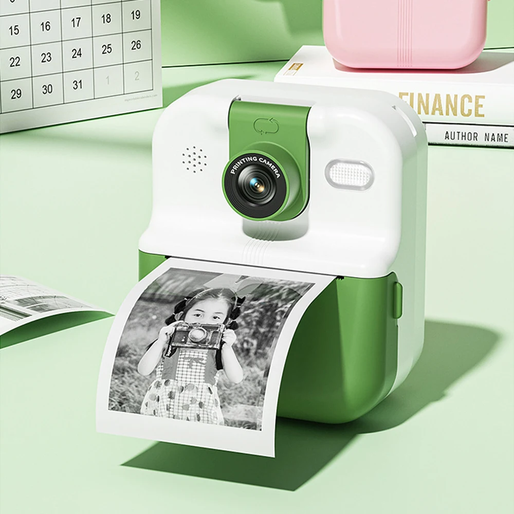 0.96'' Digital Children Camera for Photography Instant Print Photo Kids Camera Mini Thermal Printer Video Educational Toys Gift